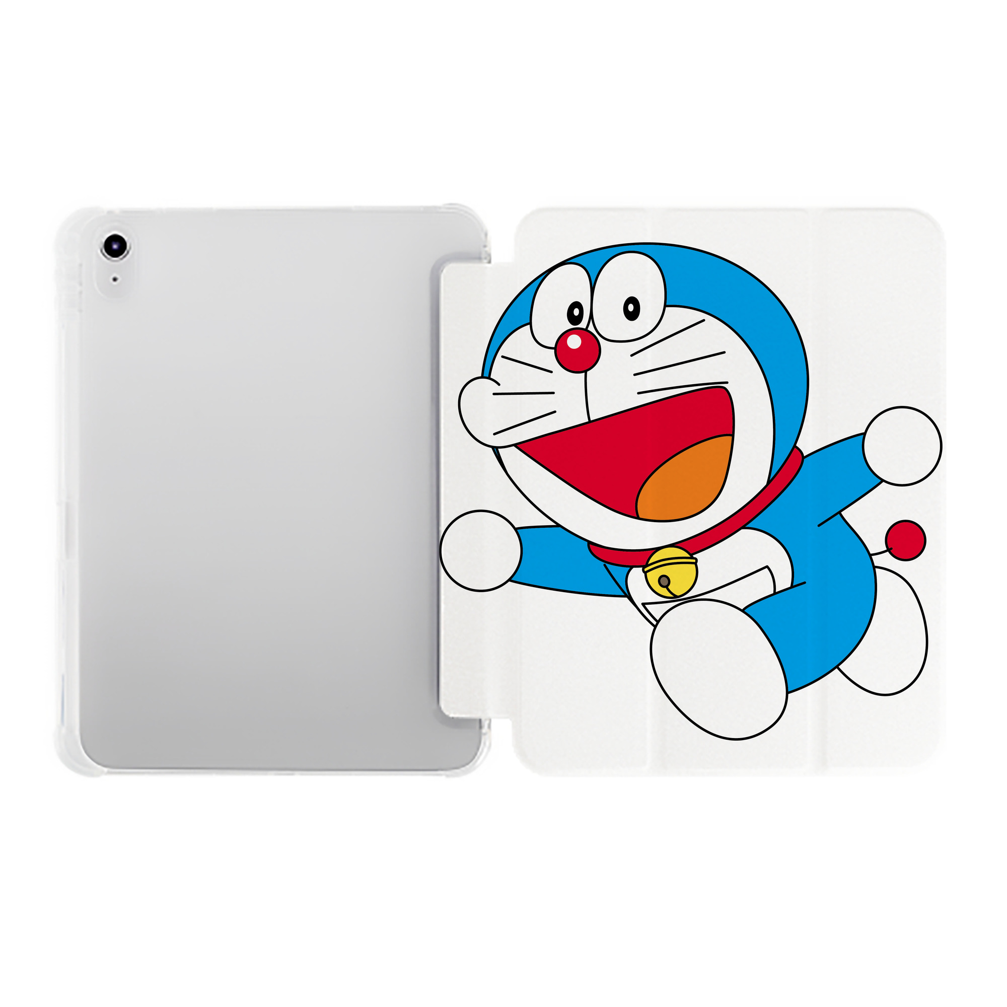 （画像用） ドラえもん Doraemon IPad ケース ペン収納付き 三つ折りスタンド PUレザー×シリコン 対応機種9.5/10.5/10.9インチ